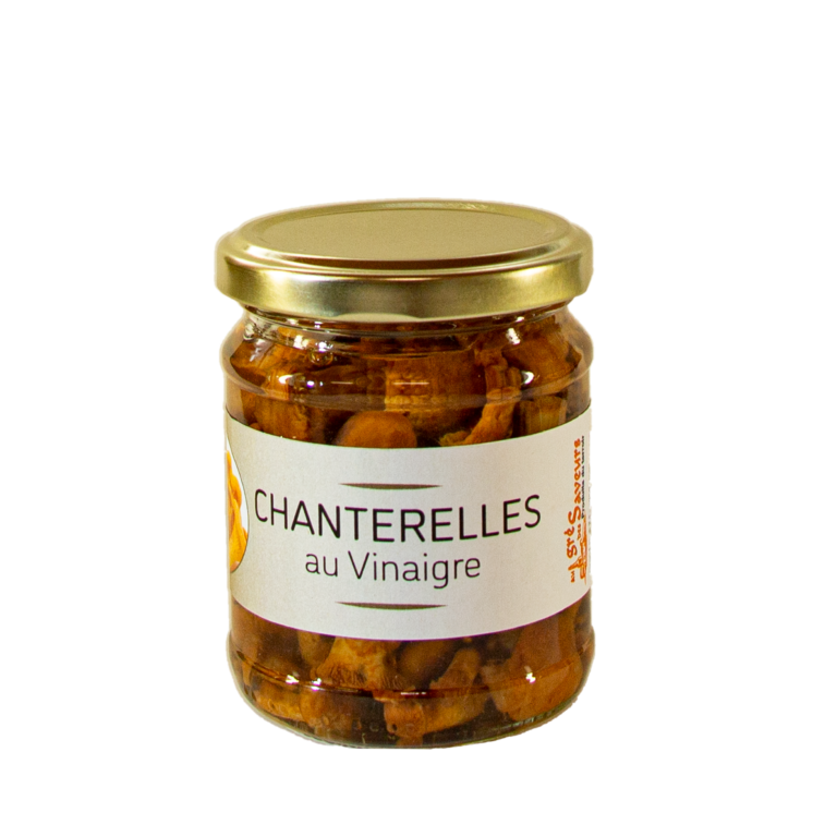 Chanterelles au vinaigre 50g. et 100g. Au gré des Saveurs